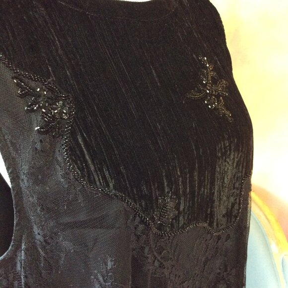 Topshop beaded velvet shift, worn once! - Picture 6 of 16